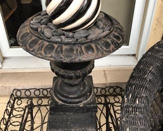 Cast Iron Classic Urn on Base
Front Porch
Small Wire Garden Table
