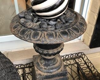 Cast Iron Classic Urn on Base ( There ate Two)
Front Porch
Small Wire Garden Table
