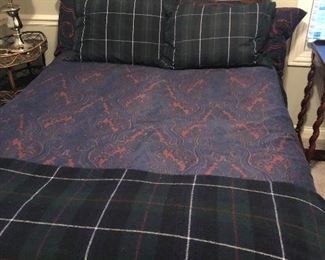 Ralph Lauren Queen Bedding  (bed not for sale)