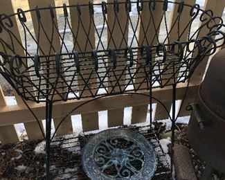 Fancy Wrought Iron Plant Stand

