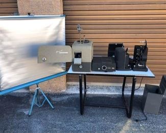 3 Vintage projectors 16mm and 8mm Bell and Howell Siemens and Keystone