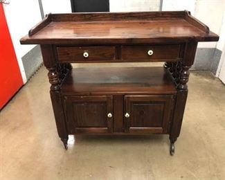 Buffet Serving Table on wheels