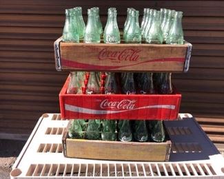 Vintage 70s returnable Coca Cola bottles 6 and a half oz