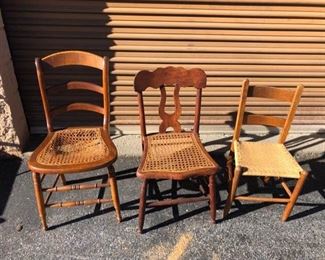 Vintage Cane style chairs