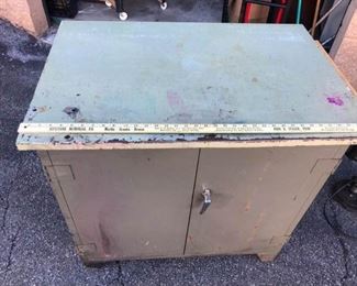 Work Bench and Cabinet