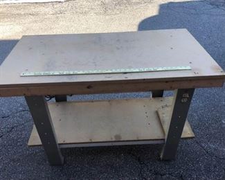Work bench with power outlet