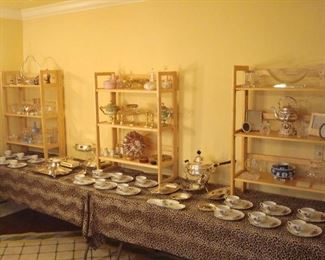 Dining Room:  This is an overview of the many decorative items in this room.  Closer photos follow.