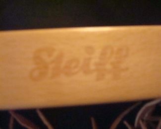 Dining Room: This is the signature on the rocker of the STEIFF "Franzi" rocking horse.