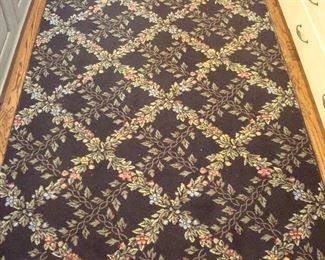 Kitchen:   This is the rug that matches the octagonal rug previously shown.  It measures 4'  4"  x 9'  2."  They are each separately priced.