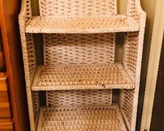 Wicker shelf