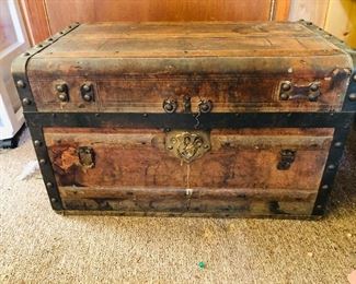 Childs antique trunk