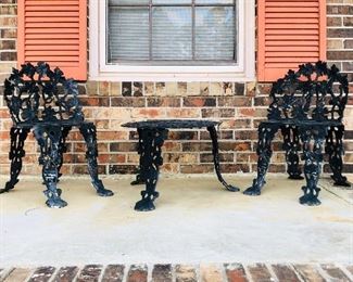 Wrought iron patio set