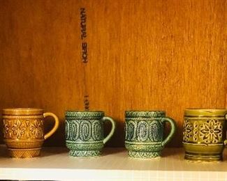 Vintage coffee cups
