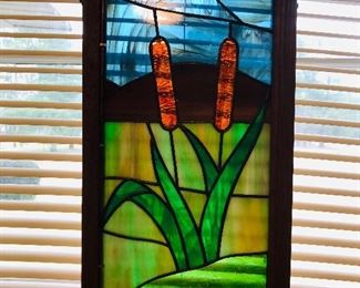 Stained glass hanging