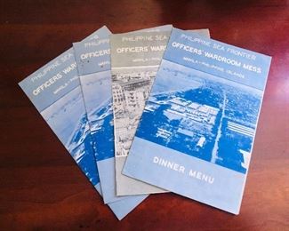 4 WW2 Philippine Sea Frontier menu’s