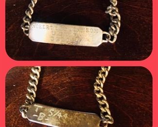 WW2 navy ID bracelet