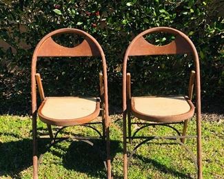 1940s Vintage Bentwood Folding Chairs