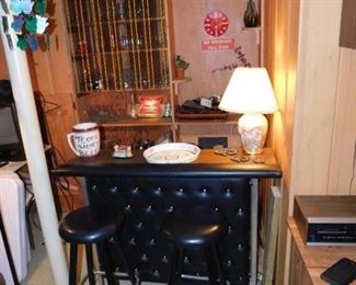 Vintage bar and stools