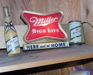 Vintage Miller plastic lighted sign