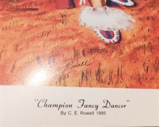Print Champion Fancy Dancer By C.E. Rowell 1985