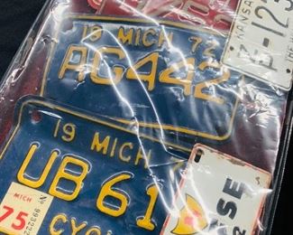 1970s Motorcycle license plates