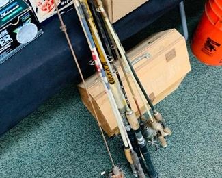South bend fly rod fishing  poles
