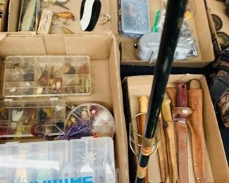 vintage fishing items 