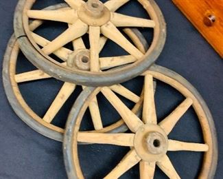 vintage wooden wheels