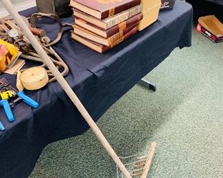 primitive hay rake 