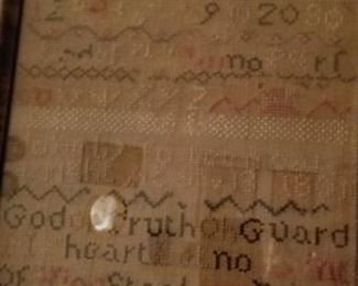 Antique Sampler - Dated