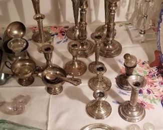 Some Sterling Candle Sticks