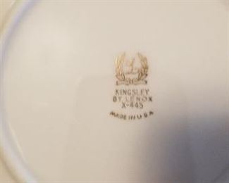 Lennox set.... look for Wedgewood sets too!