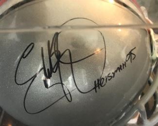 Eddie George signed helmet