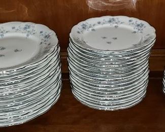 Blue Garland Plates by Johann Haviland