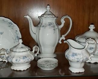 Johann Haviland Bavarian "Blue Garland" China Serving Pieces