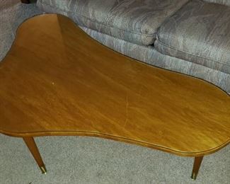 Mid Century Coffee Table w/ Glass Top