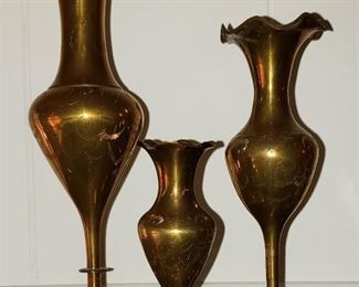 Set of Brass Vases