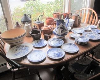 Blue & White Dishes, Jugs, Pitcher etc.