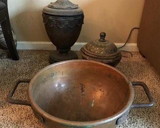 Vintage Large Copper Mixing Bowl (very heavy!)