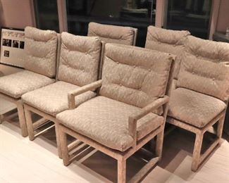 Set of 6 Chairs - 2 with Arms