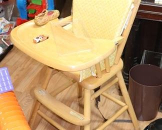High Chair and Toys
