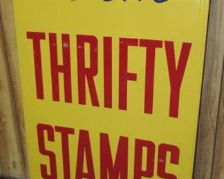 32" x 56" Metal Stamps Sign