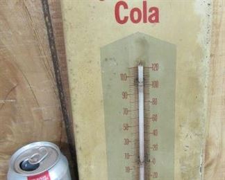 Metal Royal Crown Cola Thermometer 