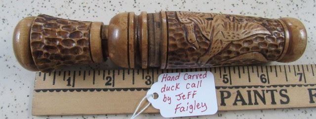 Hand Carved Duck Call by Jeff Faigley