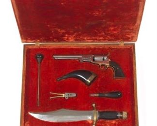 1851 Colt Pistol With Various Accessories