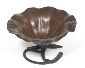 Bronze Lily Pad Bowl