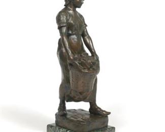 Bronze Statue of an Oyster Gatherer