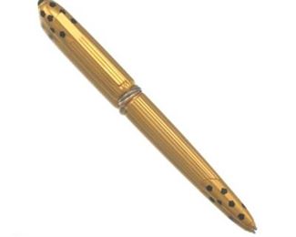Cartier Gold Plated Panther Trinity Ballpoint Pen 