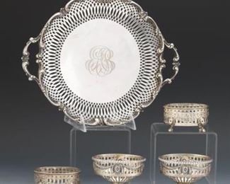 Five Sterling Silver Table Articles 