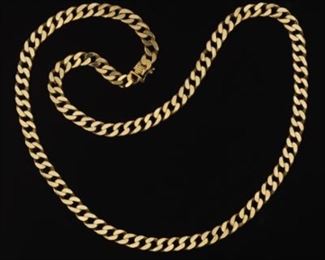 Gold CurbLink Necklace 